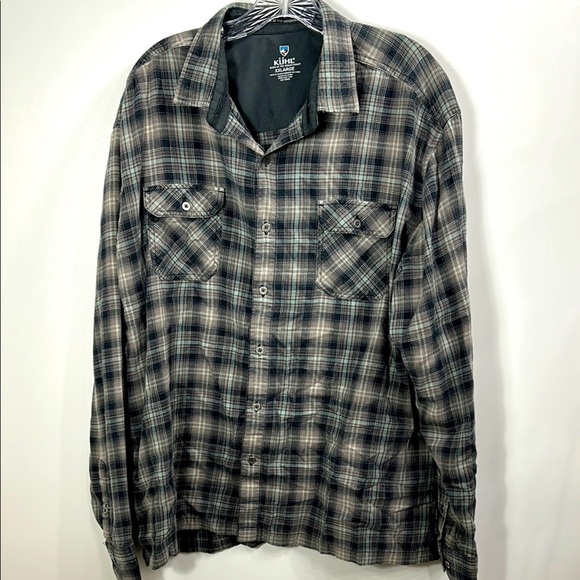 Kuhl Men’s Plaid Button Down long sleeve shirt size XXL. - Picture 1 of 8